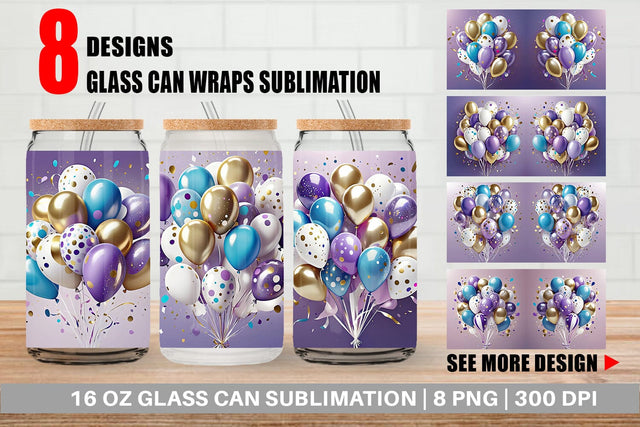 Glass Can Balloons Sublimation artnoy 