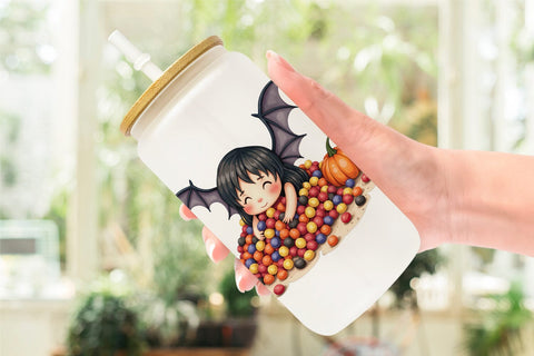 Glass Can Bat Fairy Mishaps Sublimation artnoy 