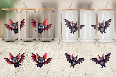 Glass Can Bat Variations Sublimation artnoy 