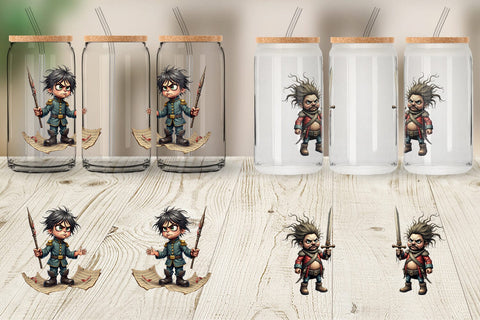 Glass Can Battle Worn Nutcracker Sublimation artnoy 