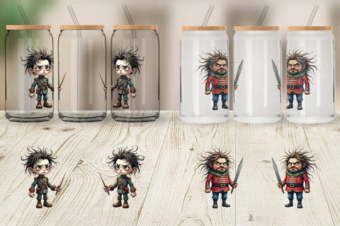 Glass Can Battle Worn Nutcracker Sublimation artnoy 