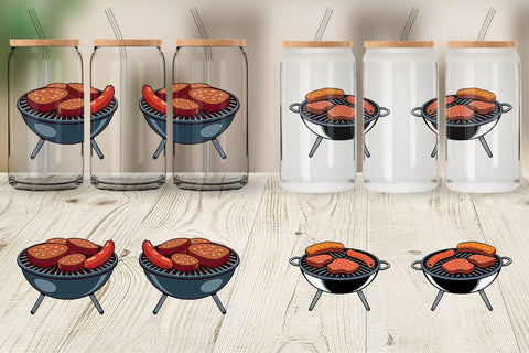 Glass Can BBQ Grill Sublimation artnoy 
