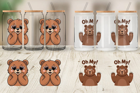 Glass Can Bear Mood Sublimation artnoy 