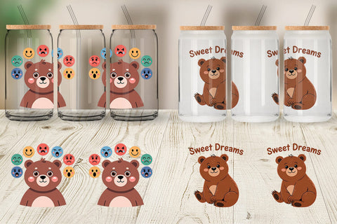 Glass Can Bear Mood Sublimation artnoy 