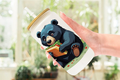 Glass Can Bear with Sandwich Sublimation artnoy 