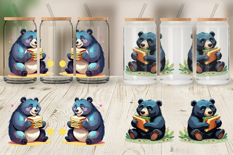 Glass Can Bear with Sandwich Sublimation artnoy 