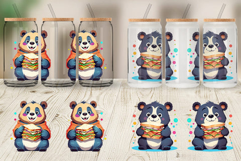 Glass Can Bear with Sandwich Sublimation artnoy 
