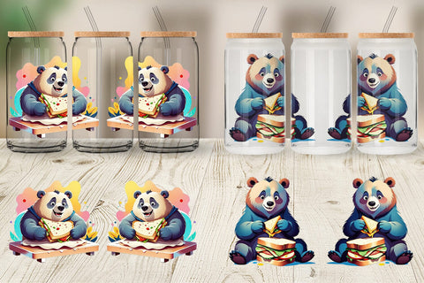 Glass Can Bear with Sandwich Sublimation artnoy 