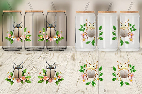 Glass Can Beetle Embroidery Sublimation artnoy 