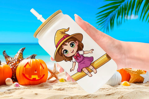 Glass Can Big Eye Summer Monster Surfing Sublimation artnoy 