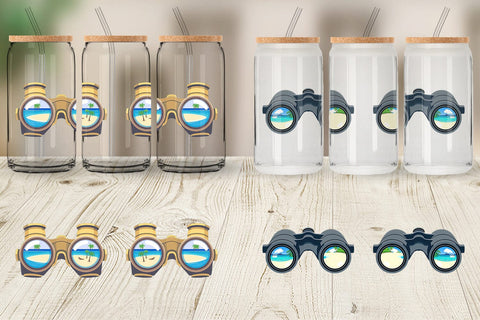 Glass Can Binoculars Sublimation artnoy 