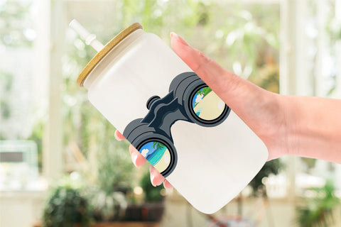Glass Can Binoculars Sublimation artnoy 