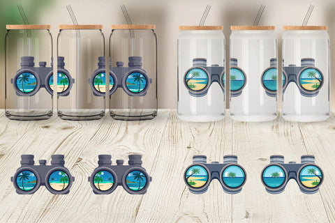 Glass Can Binoculars Sublimation artnoy 