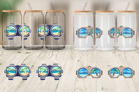 Glass Can Binoculars Sublimation artnoy 