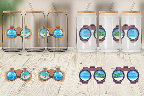 Glass Can Binoculars Sublimation artnoy 