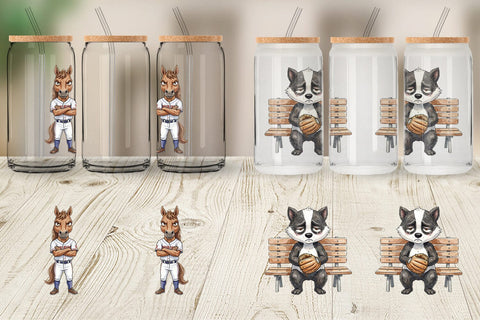 Glass Can Bitter Benchwarmer Sarcastic Animal Sublimation artnoy 