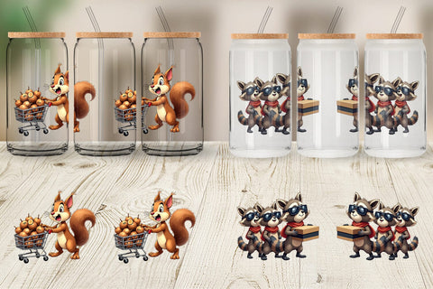 Glass Can Black Friday Frenzy Sublimation artnoy 