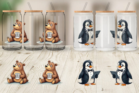 Glass Can Black Friday Frenzy Sublimation artnoy 