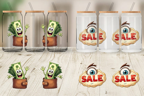 Glass Can Black Friday Icons Sublimation artnoy 