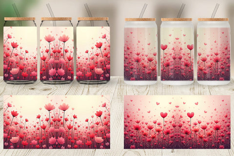 Glass Can Blooming Garden Sublimation artnoy 
