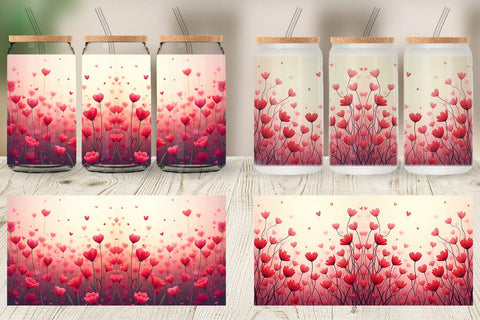 Glass Can Blooming Garden Sublimation artnoy 