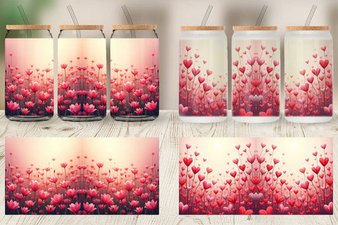 Glass Can Blooming Garden Sublimation artnoy 