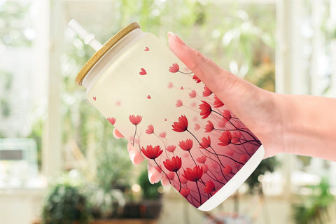 Glass Can Blooming Garden Sublimation artnoy 