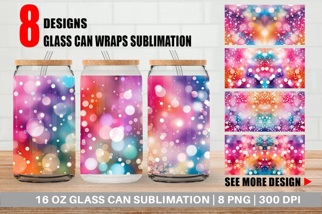 Glass Can Bokeh Effect Sublimation artnoy 