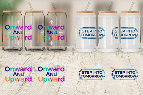 Glass Can Bold Action Graduation Quotes Sublimation artnoy 