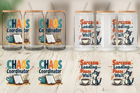 Glass Can Bold Sassy Quotes Sublimation artnoy 