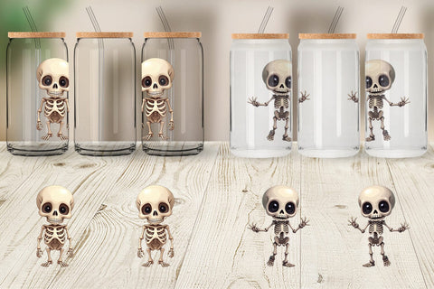 Glass Can Bone Motifs Sublimation artnoy 