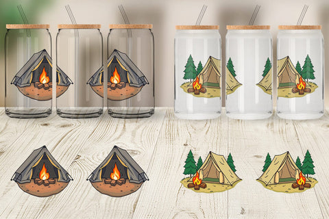Glass Can Camping Tent Sublimation artnoy 