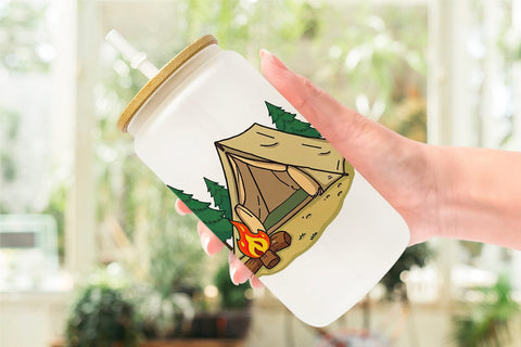 Glass Can Camping Tent Sublimation artnoy 