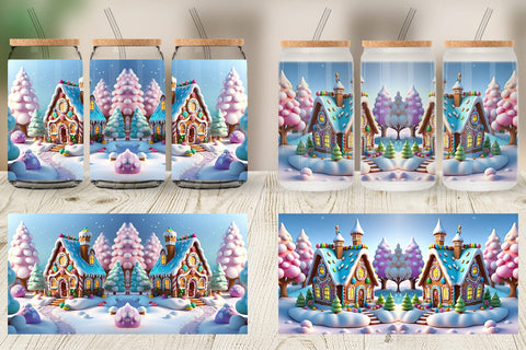 Glass Can Candyland House Sublimation artnoy 