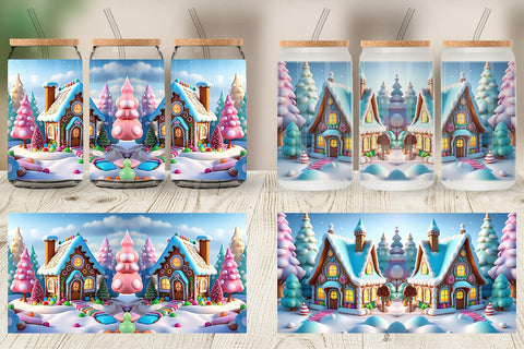 Glass Can Candyland House Sublimation artnoy 