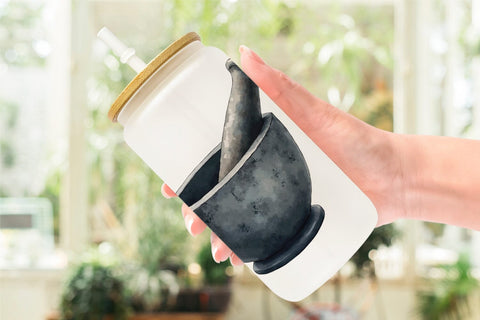 Glass Can Celestial Witchy Apothecary Sublimation artnoy 