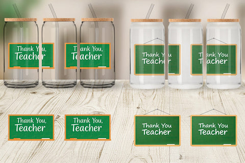 Glass Can Chalkboard Sublimation artnoy 