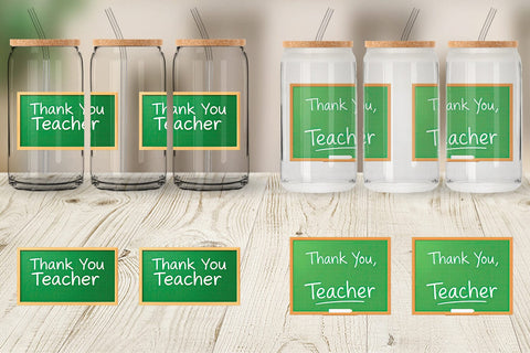 Glass Can Chalkboard Sublimation artnoy 