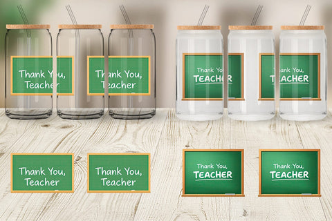 Glass Can Chalkboard Sublimation artnoy 