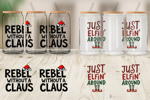 Glass Can Chaotic Holiday Spirit: Energetic Ugly Cute Quotes Sublimation artnoy 