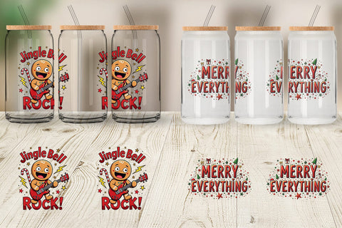Glass Can Chaotic Holiday Spirit: Energetic Ugly Cute Quotes Sublimation artnoy 