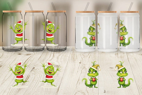 Glass Can Cheerful Baby Grinch Sublimation artnoy 