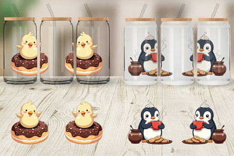 Glass Can Chocolate Animals Sublimation artnoy 