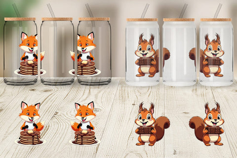 Glass Can Chocolate Animals Sublimation artnoy 
