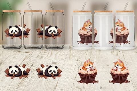 Glass Can Chocolate Animals Sublimation artnoy 