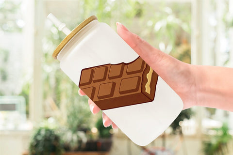 Glass Can Chocolate Bar Sublimation artnoy 