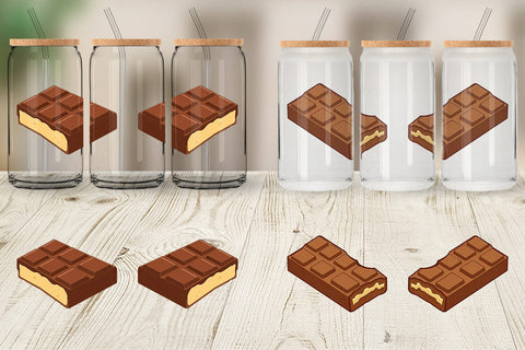 Glass Can Chocolate Bar Sublimation artnoy 