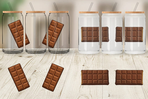 Glass Can Chocolate Bar Sublimation artnoy 