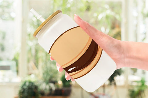 Glass Can Chocolate Macaron Sublimation artnoy 