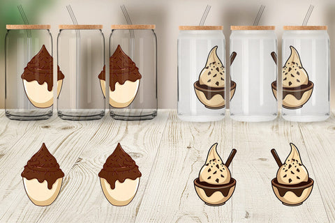 Glass Can Chocolate Scoop Sublimation artnoy 